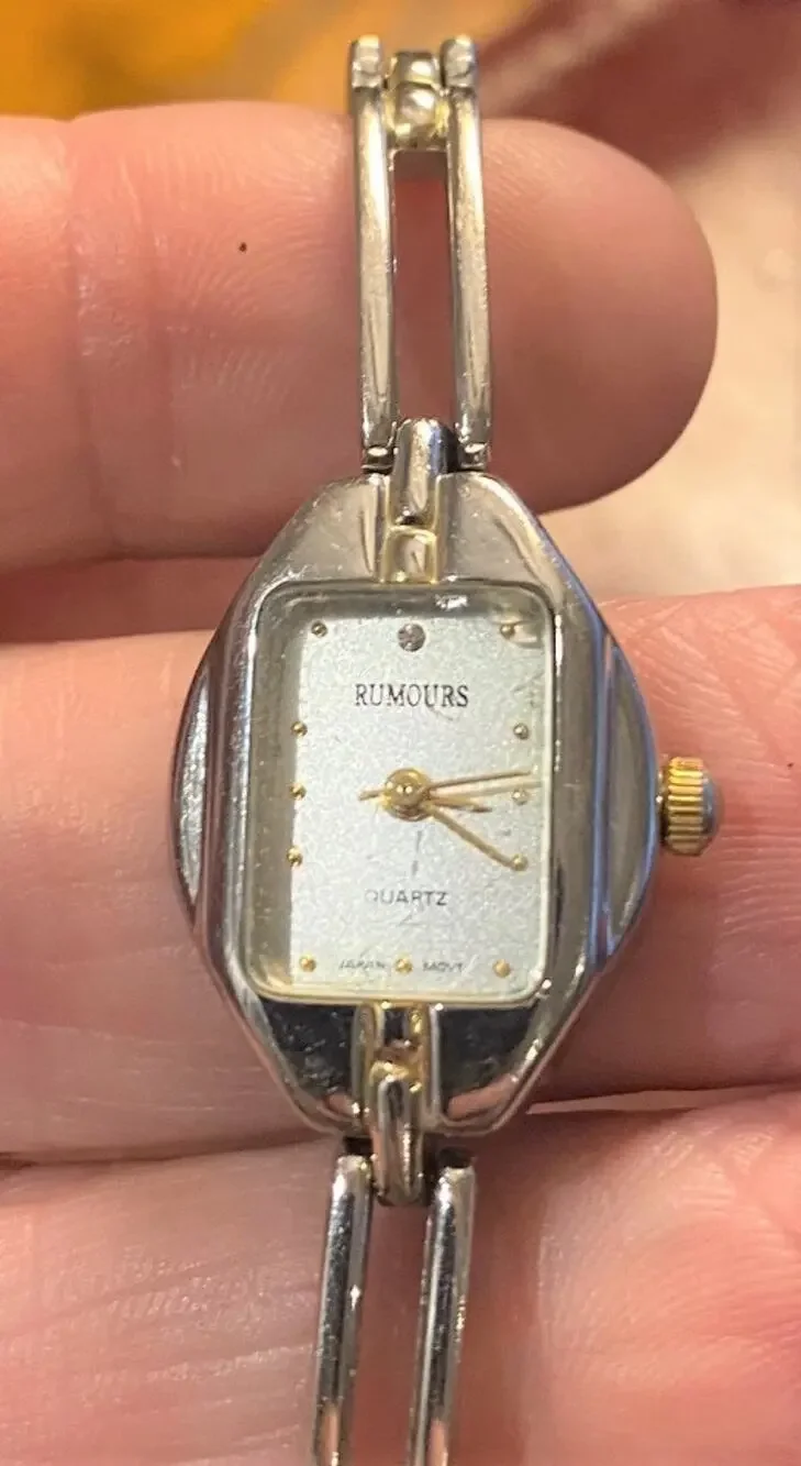 Women's Two Tone Bracelet Band Quartz Watch by Rumours